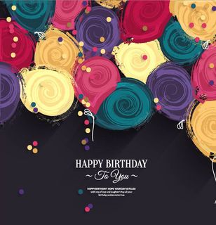 创意水彩圆圈背景矢量素材