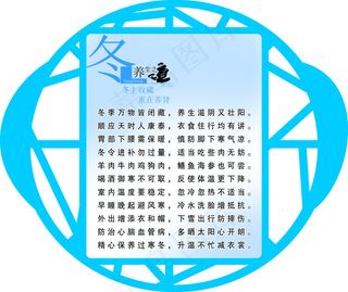 冬季养生展板