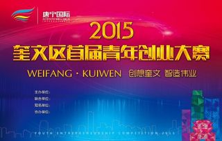 青年创业大赛 背景展板海报