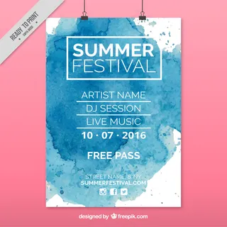 欢乐夏日海滨派对休闲时光旅游海报