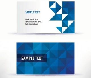简单的名片模板矢量图04