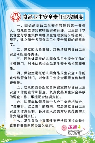 食品卫生安全责任追究制度cdr矢量模版下载