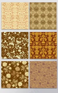 欧式花纹矢量背景