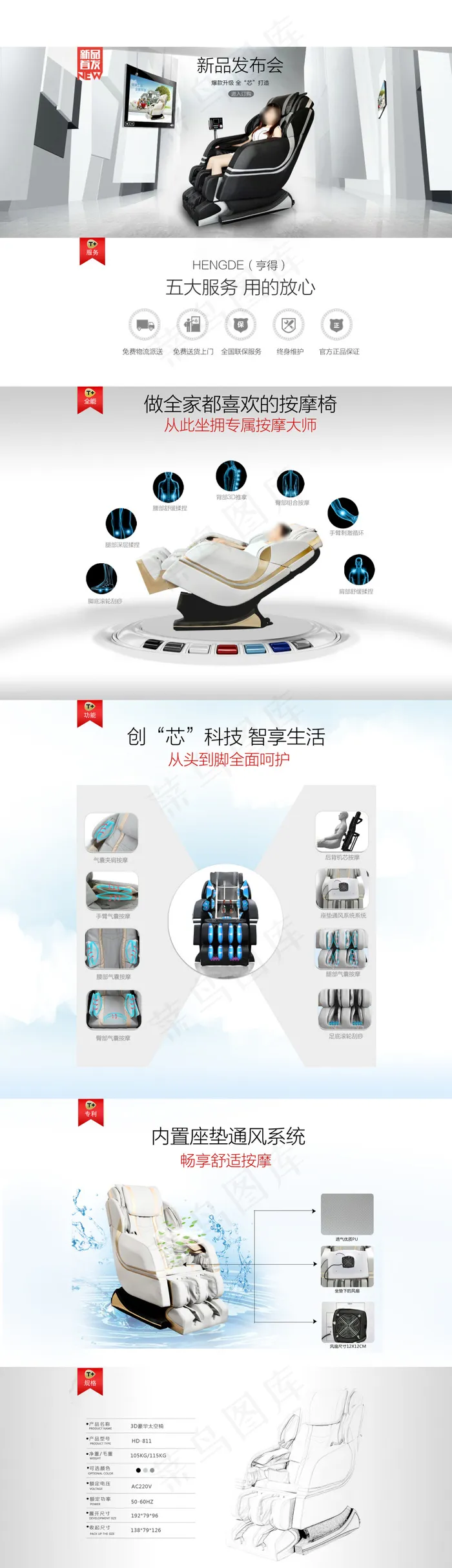 按摩椅专题(1800X6236(DPI:72))psd模版下载