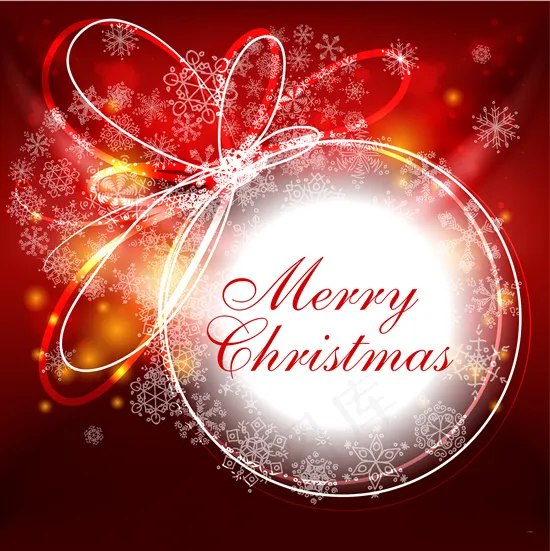 圣诞节红色背景卡片矢量素材eps,ai矢量模版下载