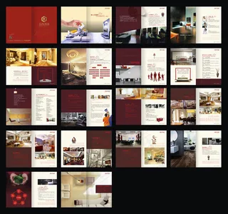 时尚家具画册设计矢量素材