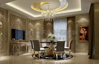 欧式餐厅效果图