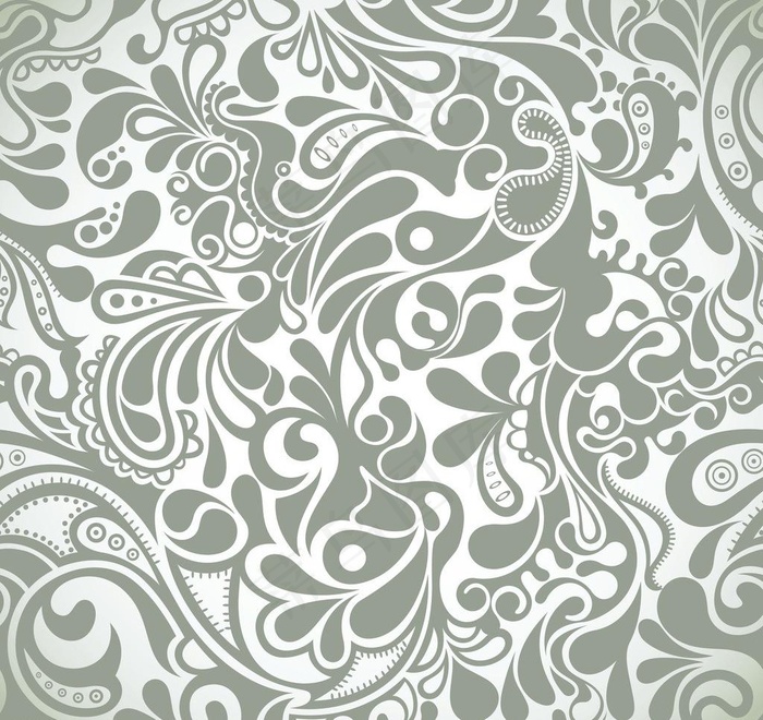 欧式花纹无缝古典花纹图片