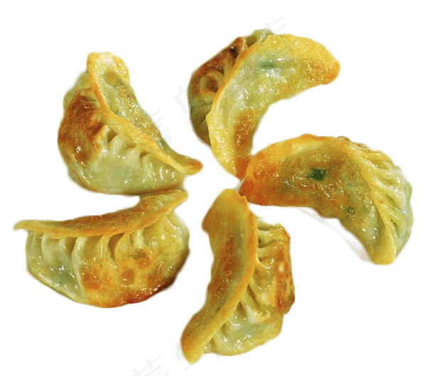 实拍香煎饺子美食png图片素材psd模版下载