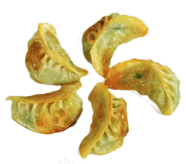 实拍香煎饺子美食png图片素材 实拍香煎饺子美食png图片素材