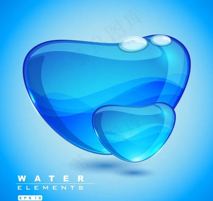 水滴 矢量素材图片ai矢量模版下载