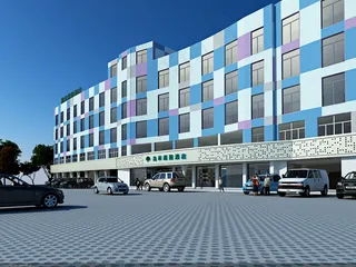 商务酒店外围设计效果图图片