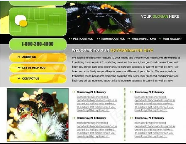 Boxedart昆虫模板