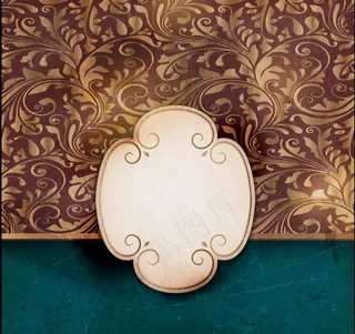 欧式花纹背景图片