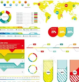 数据报告图矢量素材
