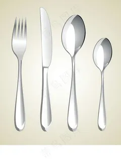 西餐餐具刀叉勺子图片