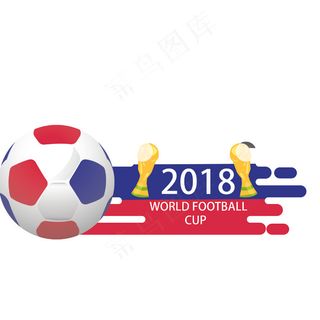 彩色足球世界杯元素