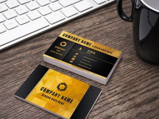 高档奢华大气商务名片设计模板企业名...