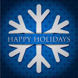 雪花银节日快乐卡矢量格式