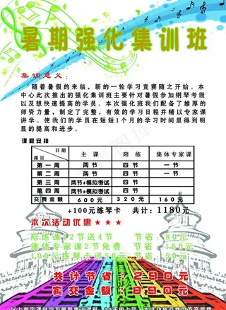 音乐培训海报
