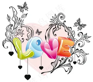 可爱的情人02矢量