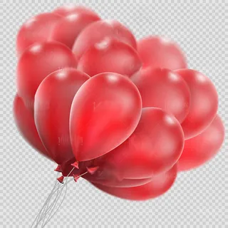 美丽的红色气球设计矢量素材 美丽的红色气球设计矢量素材