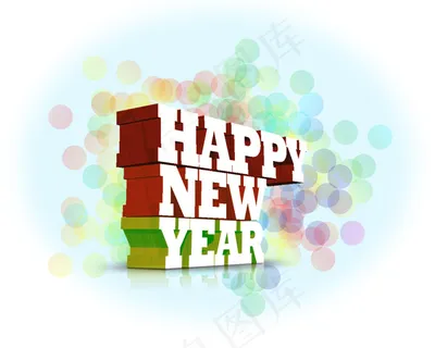 炫彩元旦背景图片
