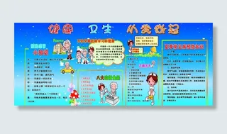 中小学健康卫生宣传栏图片
