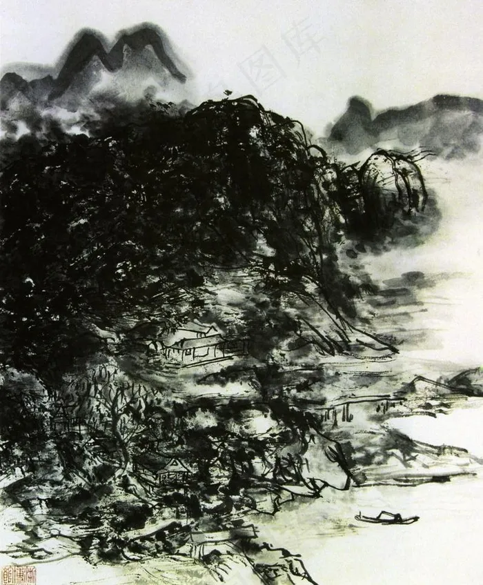水墨山水图片