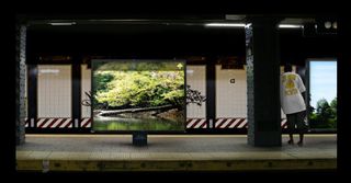 地铁站广告风格flash xml相...