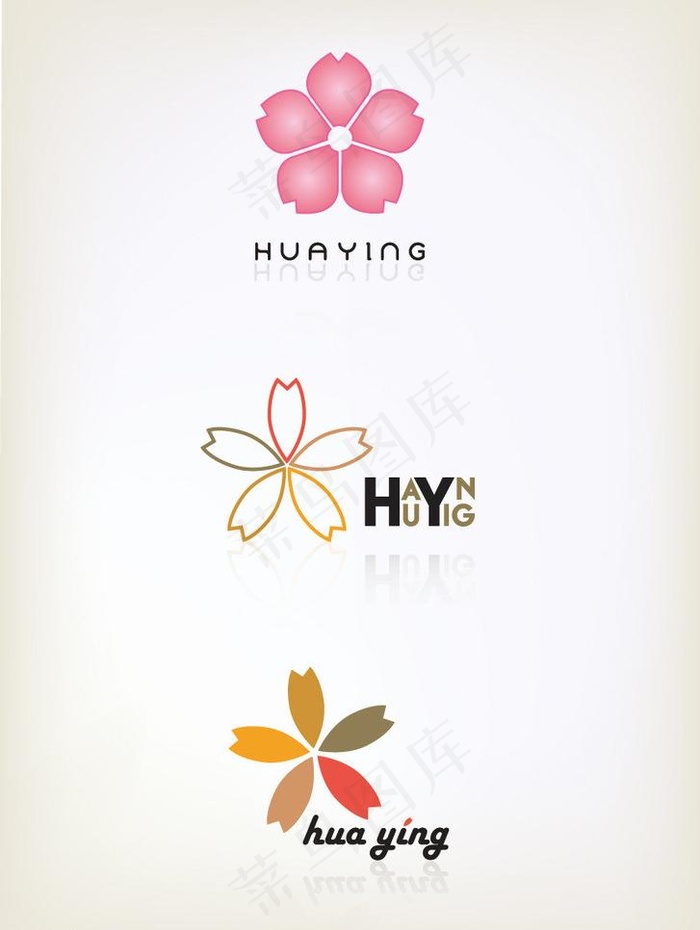 樱花logo图片ai矢量模版下载
