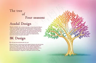 创意抽象树木背景