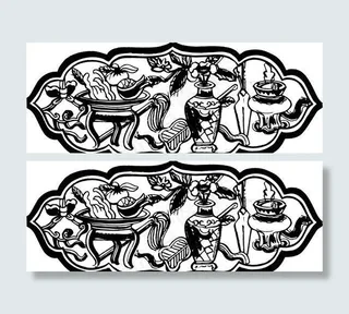 清代（下）版画 装饰画 中华图案五千年 矢量 AI格式_1130