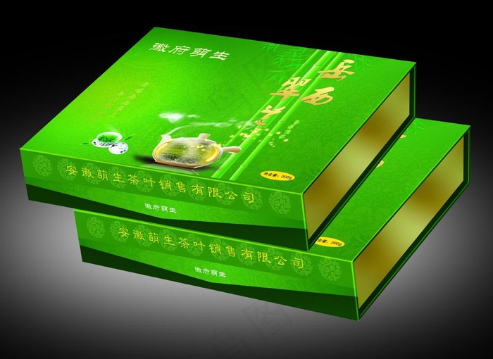茶叶包装 (展开图)图片(360X640)cdr矢量模版下载