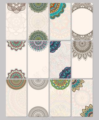 民族风背景卡片EPS矢量元素