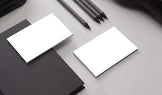 商务名片样机模版