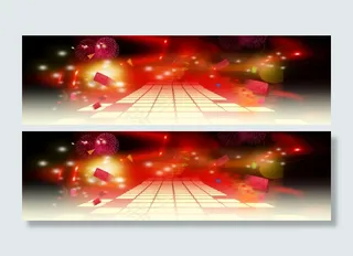 元宵节banner创意设计　