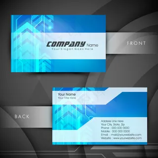 高档大气精致简洁名片设计模板