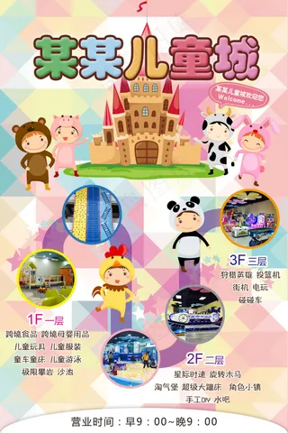 儿童城楼层导视 导视牌