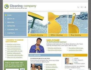 清洁公司网站模板