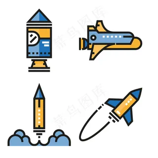 手绘科技素材icon图标