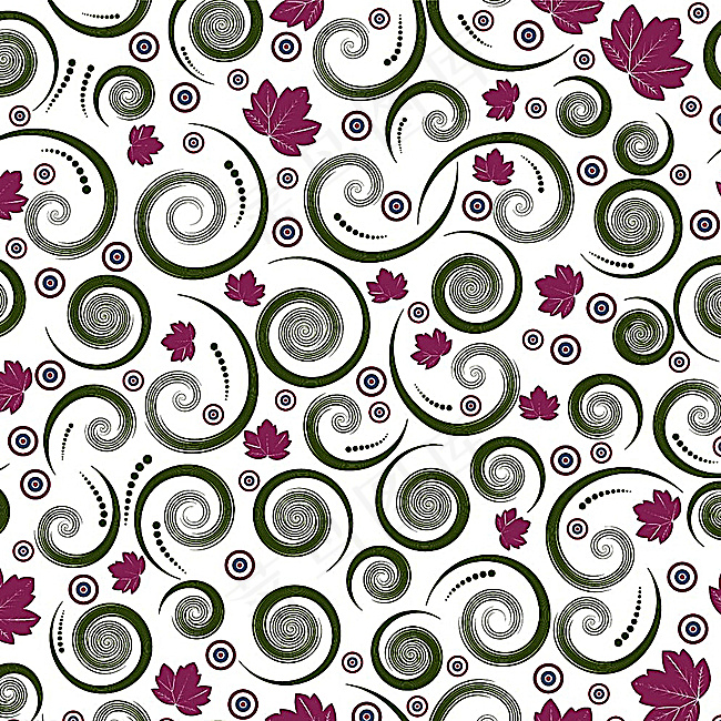 绿紫花纹矢量图片