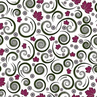 绿紫花纹矢量图片