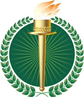 皇冠盾牌火炬矢量素材