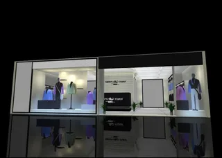 衣饰专卖店展厅设计模型