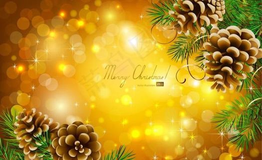 精美圣诞节背景矢量素材二