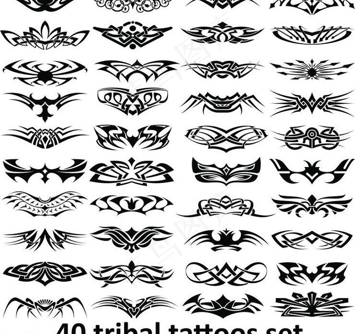 纹身花纹图腾图案图片