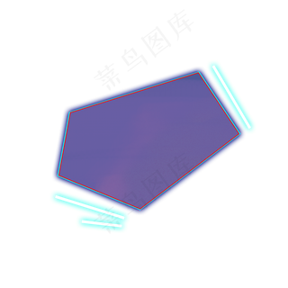 霓虹灯装饰边框,免抠元素