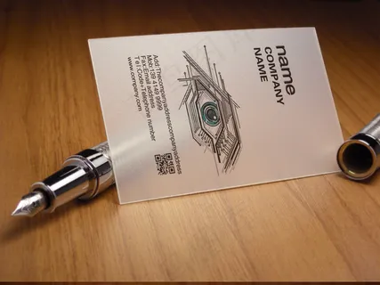 竖版黑白透明线路板科技商务智能眼透...