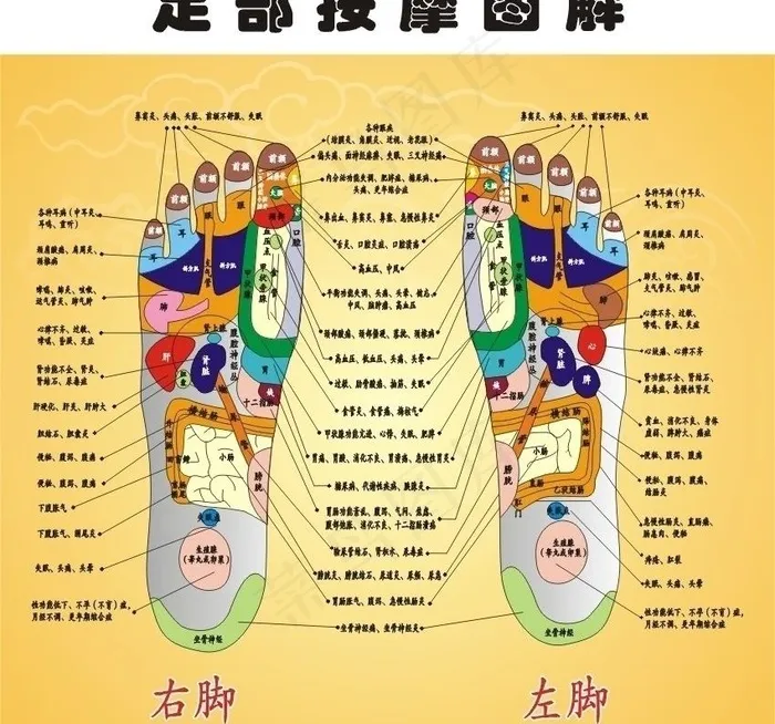 足部按摩图图片cdr矢量模版下载
